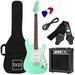 Best Choice Products 39in Full Size Beginner Electric Guitar Kit with Case Strap Amp Whammy Bar - SoCal Green