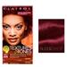 4RV - Blazing Burgundy Clairol Textures & Tones Hair Color - Designed For Women of Color Hair - Pack of 1 w/ Sleek Teasing Comb