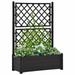 Andoer Garden Planter with Trellis 39.4â€�x16.9â€�x55.9â€� PP Anthracite