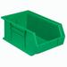 Quantum QUS241 Plastic Stackable Bin 8-1/4 x 13-5/8 x 6 Green Lot of 12