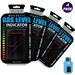 Propane Fuel Level Indicators - Magnetic & Reusable (Set of 4)