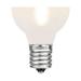 Novelty Lights 25 Pack G30 LED Plastic Filament Outdoor Patio Globe Replacement Bulbs Frosted Warm White E12/C7 Base 0.6 Watt