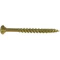 Hillman 8 x 3 in. Flat Head Square Drive ProCrafter Premium Wood Screws Yellow Zinc - 50 Piece