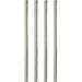 4 Pack of 86 High Stainless Steel Poles