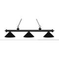 Z-Lite 200-3-Mmb Riviera 3 Light Island/Billiard Chandelier - Black