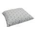 Humble and Haute Humble + Haute Grey and White Geometric Knife Edge Indoor/ Outdoor Floor Pillow