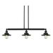 Innovations Lighting 213-S Railroad Railroad 3 Light 41 Wide Linear Chandelier - Bronze