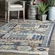 nuLOOM Taliyah Bohemian Fringe Indoor/Outdoor Area Rug 5 x 8 Multicolor