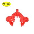 Uxcell Plastic Mounting Clamp Lab Joint Clip for 10/18 or 10/30 Glass Taper Joints Red 10 Pack