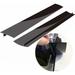 Silicone Stove Counter Gap Cover Extra 21 Inch (for 3-25mm Gap) Kitchen Range Gap Filler 4/5 Deep Insert Tab (Set of 2 Black)