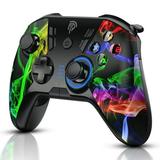 EasySMX 9110 Wireless Gamepad PC Gaming Controller for PC/PS3/Android Smart TV/TV Box with 4 Programmable Buttons Dual Vibration Joystick Support USB/Cable Connection Colorful