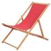 Dcenta Folding Outdoor Patio Chaise Lounge Chair Height Adjustable Wooden Frame Beach Chair with Fabric Seat Armrest Recliner Chair Pool Deck Backyard Garden Furniture