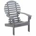 Carevas Adirondack Chair Solid Acacia Wood Gray