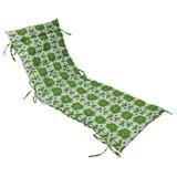 Vargottam Printed Rocking Chair Sofa Cushion With TiesChaise Recliner Quilted Thick Padded Seat Cushions Recliner Garden Outdoor Terrace Bench Cushion 74 X 23 inches-Light Green