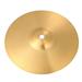 OUNONA 8 Inch Brass Crash Ride Hi-hat Cymbals Brass Cymbal for Players Beginners Percussion Instrument (Golden)