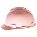 MSA V-Gard Standard Slotted Hardhat Cap w/ Fas-Trac Suspension Pink (12 Units)
