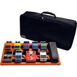 Gator Cases Large Aluminum Guitar Pedal Board with Carry Bag - British Orange