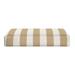 RSH DÃ©cor Indoor Outdoor Single Ottoman Cushion 24 x 24 x 4 Tan & White Stripe