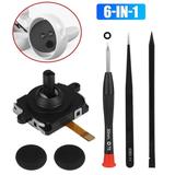 EEEkit 6-in-1 3D Analog Joystick Replacement Repair Kit Fit for Oculus Quest 2 Controller Repair Tool Set Work for Left and Right VR Controller with T5 Screwdrivers