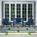 Royal Garden Patterson 4 Piece Outdoor Cushion Conversation Set