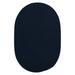 Colonial Mills Boca Raton Solid Oval Rugs 6x9 - Navy