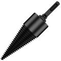 Adifare Removable Firewood Log Splitter 32/42mm Splitting Wood Cone Drill Bit Square Handle and Hexagon Handle High Carbon Steel Drill Screw Cone Driver For Household Electric Drill