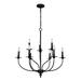 Elk Home 29-Inch Wide Hartford Chandelier Traditional Oiled Bronze