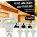 GU10 Halogen 50W Bulbs 6PCS GU10+C 120V 50W with 2800k Warm White Long Lifespan GU10 MR16 Dimmable for Track Lighting