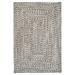 Colonial Mills 5 Gray and Brown Square Handmade Braided Area Throw Rug