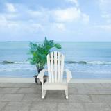 SAFAVIEH Outdoor Collection Brizio Adirondack Rocking Chair White