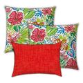 3-Pc Tropical Fruit Salad Pillow Set