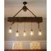 The David Chandelier is a unique rustic farmhouse design. It is most suitable for islands bar tops and dining spaces.