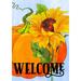 Toland Home Garden Pumpkin Sunflower Welcome Fall Flag Double Sided 28x40 Inch