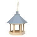 Walbest Bird Feeder Wooden Hanging Bird Feeder Peanut Food Container Garden Outdoor Feeding Tool