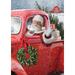 Toland Home Garden Santa s Truck Winter Christmas Flag Double Sided 28x40 Inch