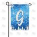 America Forever Winter Monogram Letter G Winter Forest Garden Flag Vertical Double Sided 12.5 x 18 inches Happy Holiday Christmas Seasonal Flags for Outdoor Yard Porch Snowflakes Garden Flag