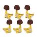 Guitar Locked String Tuners Tuning Peg Key Machine Heads Semicircle Button for Acoustic Electric Guitar Acoustic Guitar Tuning Peg (3L+)