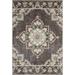 Laddha Home Designs 7.75 x 9.75 Brown and Green Rustic Medallion Rectangular Outdoor Area Throw