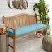 Humble and Haute Sunbrella Indoor/ Outdoor Bench Cushion 55 to 60 Corded Cast Horizon 48 in x 19 in x 3 in