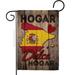 Country Spain Hogar Dulce Garden Flag Nationality 13 X18.5 Double-Sided Yard Banner