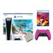 Sony Playstation 5 Disc Horizon Forbidden West with NBA 2K23 Extra Controller and Microfiber Cloth Bundle - Nova Pink