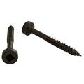 Cabentry Brand | Wood Screws | Fillister Head | Square Drive | #6 | 1 1/4 Inch | Fine Thread | Dual Cutter | Dry Lube / Plain Finish | 100 Pack