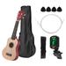 CACAGOO 21 Inch Colored Acoustic Soprano Ukulele Ukelele Uke Kit Basswood with Carry Bag Uke Strap Strings Picks Tuner