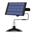 Rosnek 1/2/3/4 Head Retro Solar Pendant Light Outdoor Indoor Hanging Solar Powered Shed Lights Ceiling Lamp Turn On Automatically At Night Waterproof Decoration Lamp