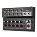 CACAGOO MIX5210 10-Channel Mixing Console Digital Audio Mixer Stereo for Recording DJ Network Live Broadcast Karaoke
