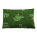 Ahgly Company Patterned Outdoor Rectangular Pea Green Lumbar Throw Pillow 13 inch by 19 inch