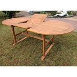 International Caravan Royal Fiji 59-inch / 79-inch Acacia Oval Extendable Dining Table w/Fold Out Leaf stain color