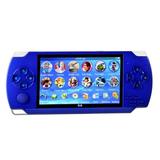 KLZO High Definition Handheld Game Machine X6 Updated Version 8GB with 4.3 Inch Screen built-in over 10000 Free Games-blue