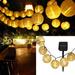 6.5 Meters 30 Lanterns Solar Lantern String Lights Lantern Decorative Lights for Garden Terrace