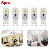 5pcs G9 LED Light Bulbs 3/5W G9 Crystal LED Bulb LED Corn Bulb for Home Lighting AC 220V